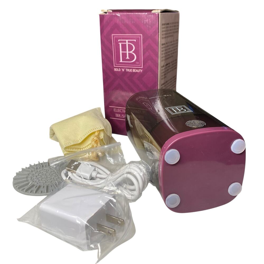 NIB BOLD’N’TRUE BEAUTY Electric Makeup Brush Cleaner Set – Automatic USB-C